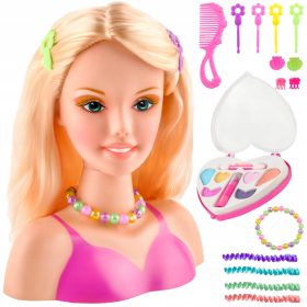    Cap de styling Kruzzel Beauty cu accesorii 16 buc. + Autocolante clasice 4F 1 buc.