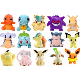    POKEMON PIKACHU EEVEE GENGAR CYNDAQUIL JOLTEON SNORLAX PSYDUCK MEW JUCĂRIE DE PLUS