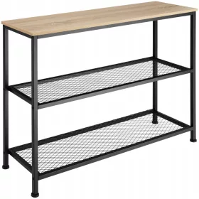    Consola TecTake 01 dreptunghiulara 100 x 30 x 81 cm nuante de maro