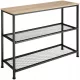  Consola TecTake 01 dreptunghiulara 100 x 30 x 81 cm nuante de maro