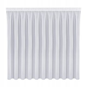    Perdeau din vol alb VIOLET, neted, elegant, 500X265, banda tunel broasca