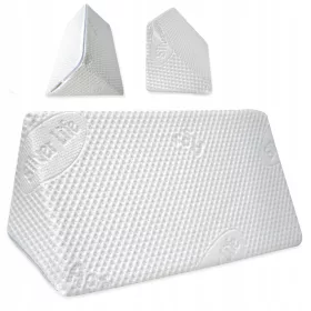    Tetiera din spumă 60x20 pentru citit și dormit cu husă Silver Life