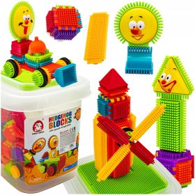    Blocuri de construcție CREATIVE pentru copii WAFFLES Arici Piepteni 170 buc.