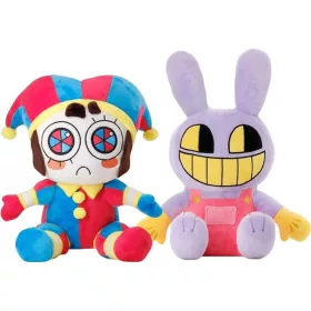    2 BUC. JUCĂRII DE PELUȘ POMNI ȘI JAX DE CIRCUL DIGITAL UIMINO 25CM MASCOTA