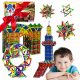  BLOCURI MAGNETICE EDUCAȚIONALE 3D PUZZLE DE CONSTRUCȚIE 138 EL XXL SET