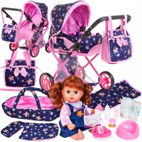  Set carucior papusa 3 in 1 Doris 9346/Z22