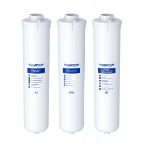  Un set de cartușe Aquaphor K3, K7B și K7