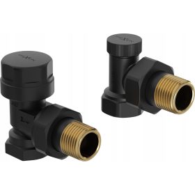  MEXEN SET VALVE ANGULARE PENTRU RADIATOR BAIE, NEGRU