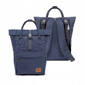    Geanta organizatoare pentru carucior Kinderkraft Moonpack confetti din denim