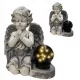  LUMANARE MARE, FIGURINA DE GIPS, LAMPA LED SOLAR MORMANT