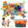  SET BLOCURI DE PLASTIC CONSTRUCTII EDUCATIV 450 bucati stivuite cadou XL