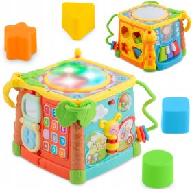    SORTER CUB EDUCAȚIONAL INTERACTIV PUZZLE MUZICA MONTESSORI 6IN1