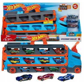    Transportor de curse 2 în 1 Mattel Hot Wheels City + Jocuri în aer liber cu copilul tău AA