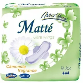  Tampoane Matté Ultra Camomile cu aripioare 9 buc.