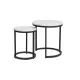  Masuta de cafea Signal HOLABMAC rotunda 45 x 45 x 48cm alb