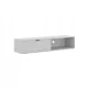  Dulap TV suspendat confortabil, 150 cm, alb mat