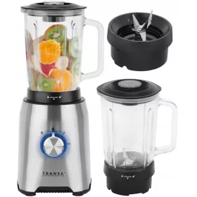    Blender cu pahare Transa Electronics BT-19 1600 W, argintiu/gri
