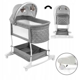   Leagan traditional Milly Mally 72 x 82,5 cm, nuante de gri si argintiu