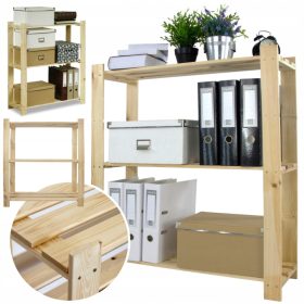    Raft depozit din lemn Wamar 90 x 80 x 28 cm max 40 kg per raft