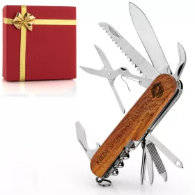    Cuțit de buzunar multifuncțional cu gravură pentru el, 1 bucată