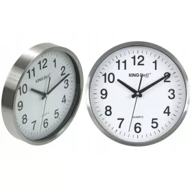  Ceas de perete argintiu Kinghoff, 30 cm