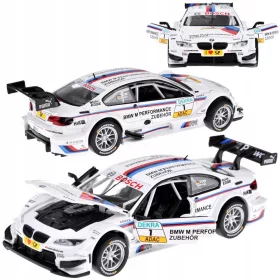    Mașină sport metal model BMW M3 DTM la scară 1:32 sunete lumini ZA4608