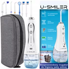    IRIGAȚIE FĂRĂ FĂRĂ A DINȚILOR DENTAR 8 DUZE PUTERNICE 5 MODURI DE OPERARE