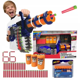    MINIGUNUL ALIMENTAT DE BATERIE PISTUL SCORPION DART ZONE 36 ARTS 2 REVISTE 3 TA + Darts Hasbro Nerf N-Strike Elite 30 buc