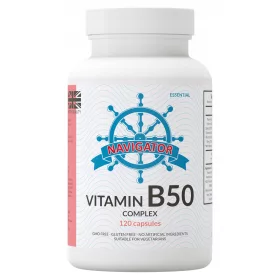   Complex Vitamina B50 Navigator VEGE - 120 Capsule pentru Funcționarea Optimală a Sistemului Nervos