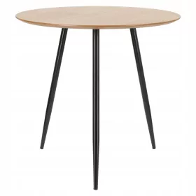  Masa rotunda Simplet Sottile 80 x 80 x 75cm neagra