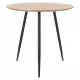  Masa rotunda Simplet Sottile 80 x 80 x 75cm neagra
