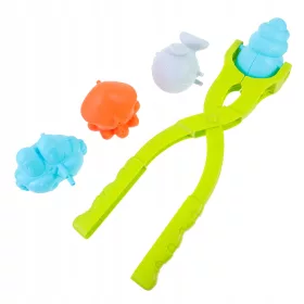    1 set de cleme bulgăre de zăpadă din plastic cu jucării de zăpadă