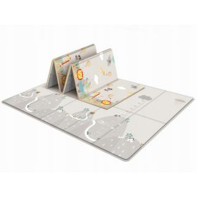    Covoraș educațional din spumă cu două fețe XPE 200x180cm ANIMALE MUNTI