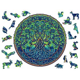    Puzzle Adawoo 400 de piese Mandala Arborele Vieții AdawooMandalaTreeofLifeXXL