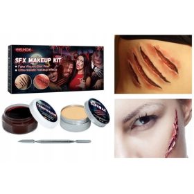    KIT PENTRU CREAREA CICATRICE ARTIFICIALE PENTRU KIT DE MACHIAJ DE HALLOWEN