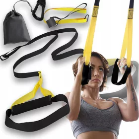    BANDI TRX PENTRU EXERCIȚII CENTURI ANTRENAMENT CROSSFIT CORZI