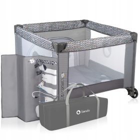    Tarc pentru copii, SALTEA GROSA + geanta transport + roti Lionelo Lene