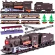  TREN TREN ELECTRIC pentru Copii Locomotiva cu abur 5 vagoane SINE STARE 325 cm