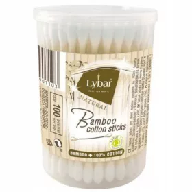    2x muguri de bumbac Lybar bambus 100% bumbac 100 buc într-o cutie