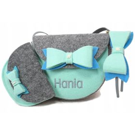    Geanta copii Tomasz Siekański Nuante de albastru, Nuante de gri si argintiu, Nuante de verde