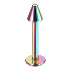    10 pzas/lote acero Tragus Helix Piercing Spike y bola 16G Labret Pircing