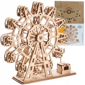    Little Story Wooden Puzzle 3D Model DIY - Ferris Wheel Carusel