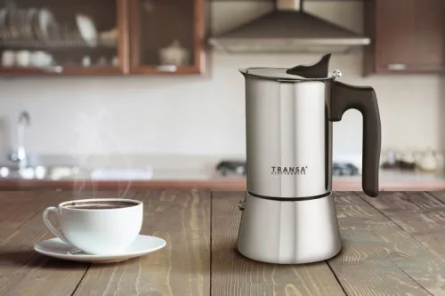 Cafetieră Moka Transa Caffè 12 Tz, din oțel, 600 ml