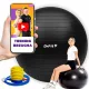  Minge de exerciții și reabilitare cu pompă DrFit, 85 cm, neagră