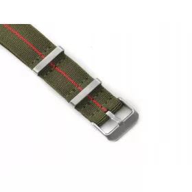    CUREA CEAS PREMIUM NATO ELASTIC NATEL4920 MASINI / ROSIU 22 mm