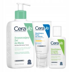   Set CeraVe pentru Hidratare și Curățare a Pielii, SPF 50, cu Ceramide și Acid Hialuronic