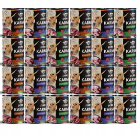    Hrana umeda pentru caini CONSERVA PAKO 24 X 800 MIX 4 AROMURI PRODUS POLICE