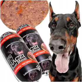    Hrana umeda pentru caini HACZI Best Meat bar 95% carne, vita, legume 2x450g