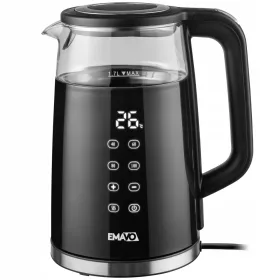    Fierbător electric EMAVO Fierbător electric cu control al temperaturii 2200 W 1,7 l negru
