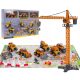 SET VEHICULE MARE DE CONSTRUCȚIE CU MACARA DE ȘANTIER + 6 VEHICULE